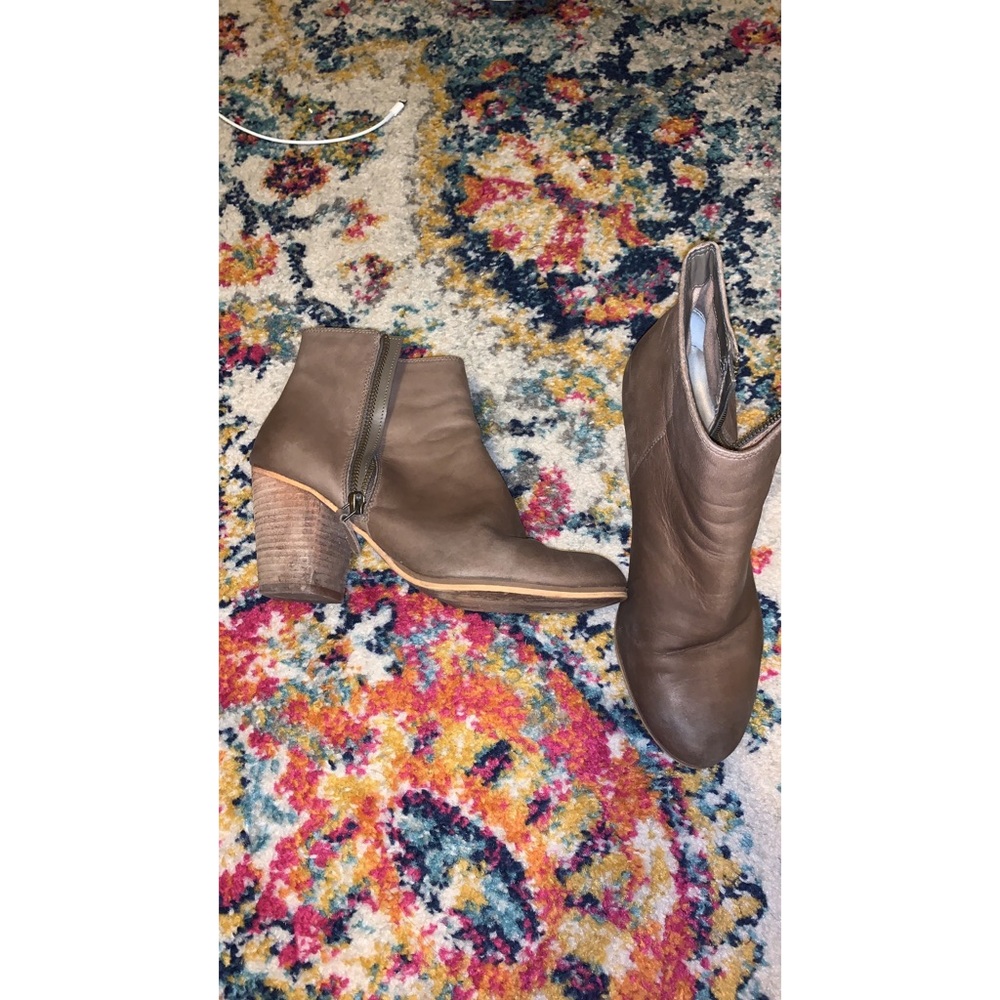 Taupe booties